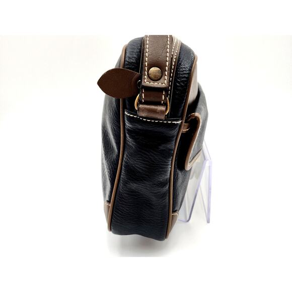 VINTAGE BALENCIAGA BLACK AND BROWN LEATHER TOILETRY BAG - Picture 9 of 16